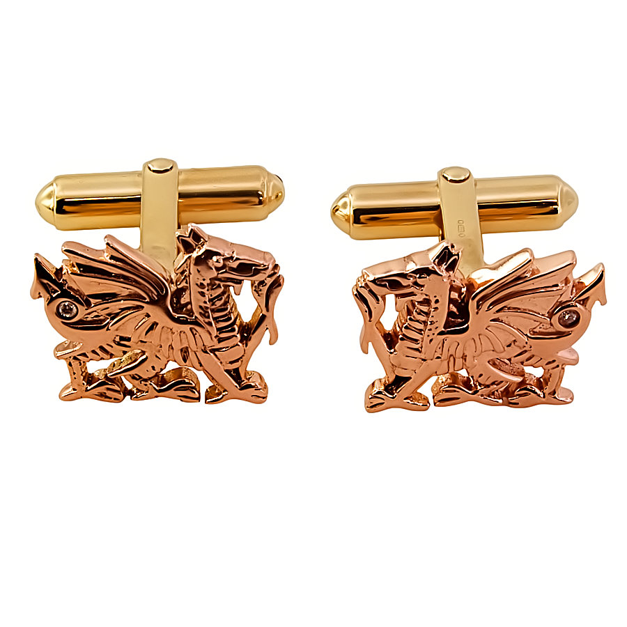 9ct rose gold Clogau Cufflinks